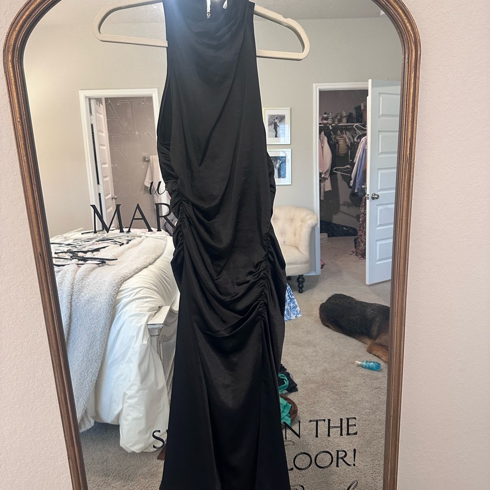 A.L.C. Black Satin Dress